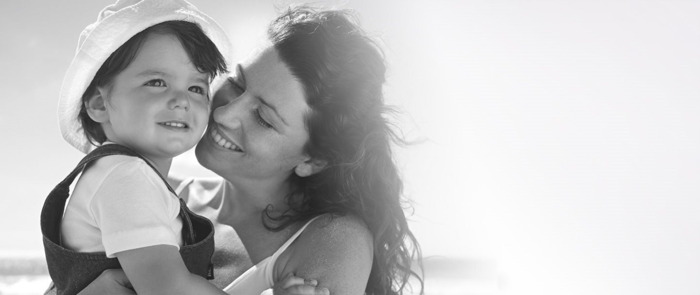 Mujer con su hijo